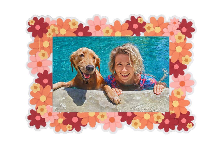 Flower Power Magnetic Fridge Frame