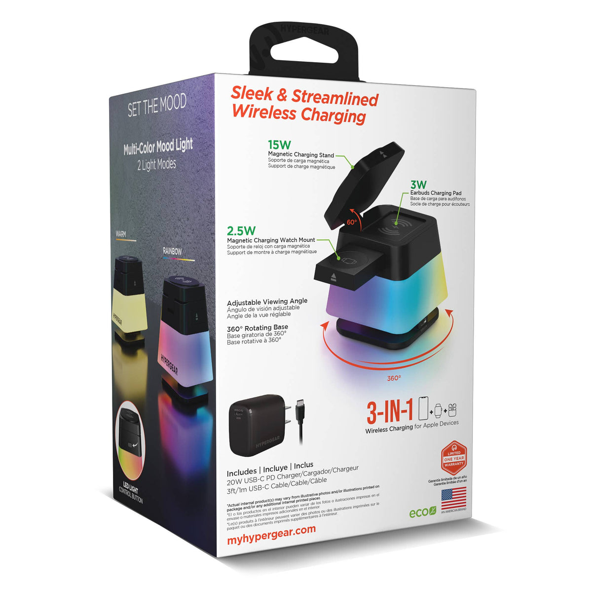 Power Up & Fold 3-in-1 Charging Cube
