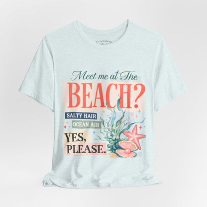 Meet Me At The Beach Coastal Graphic Tee