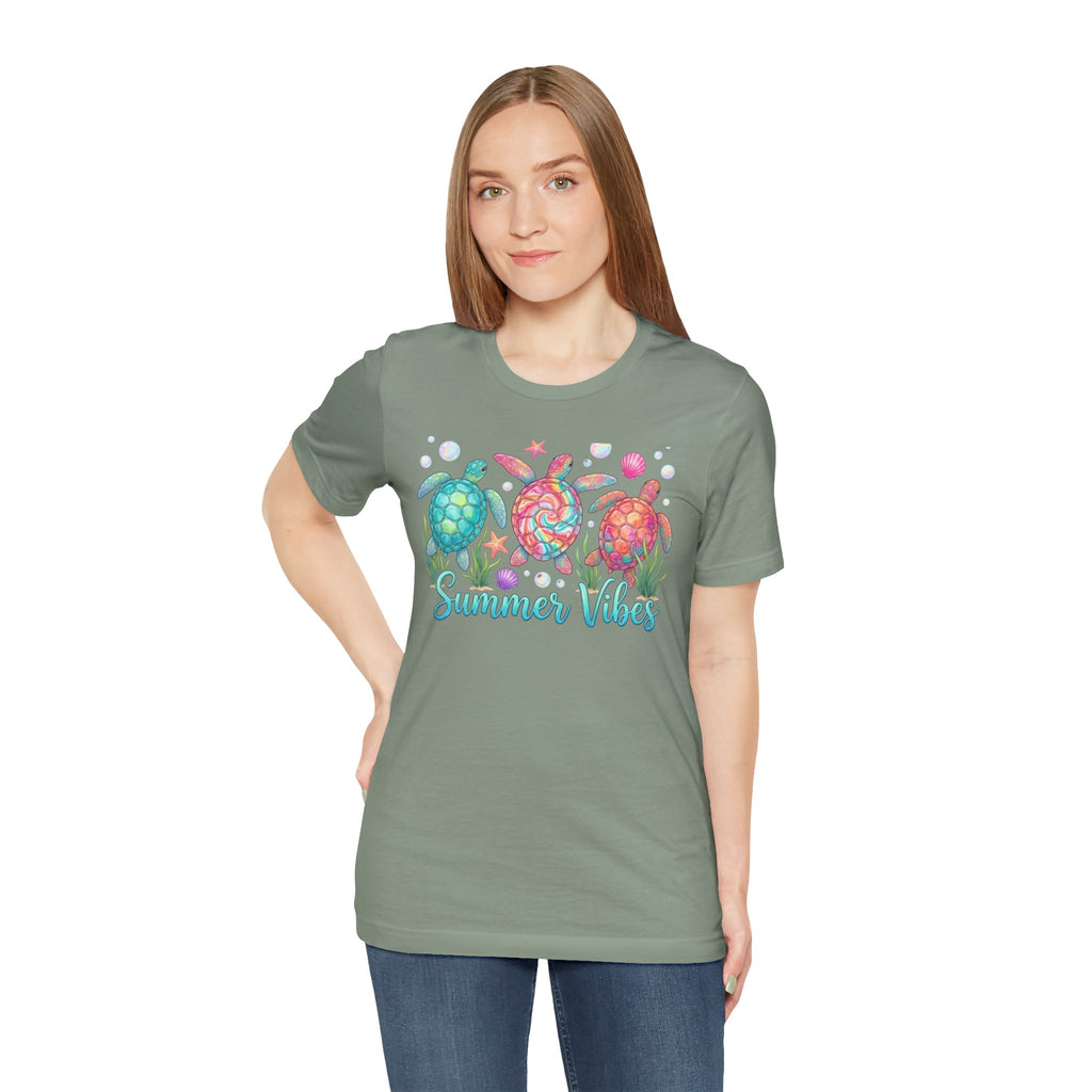 Summer Vibes Turtle Graphic Tee