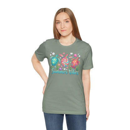 Summer Vibes Turtle Graphic Tee