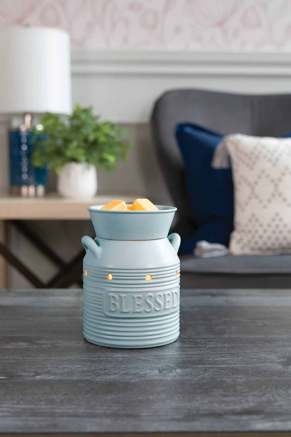 Blue Blessed Illumination Wax Warmer