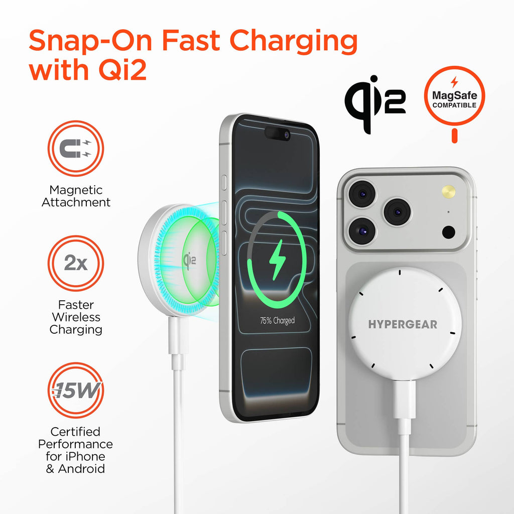 Snap & Charge 15W Magnetic Wireless Charger