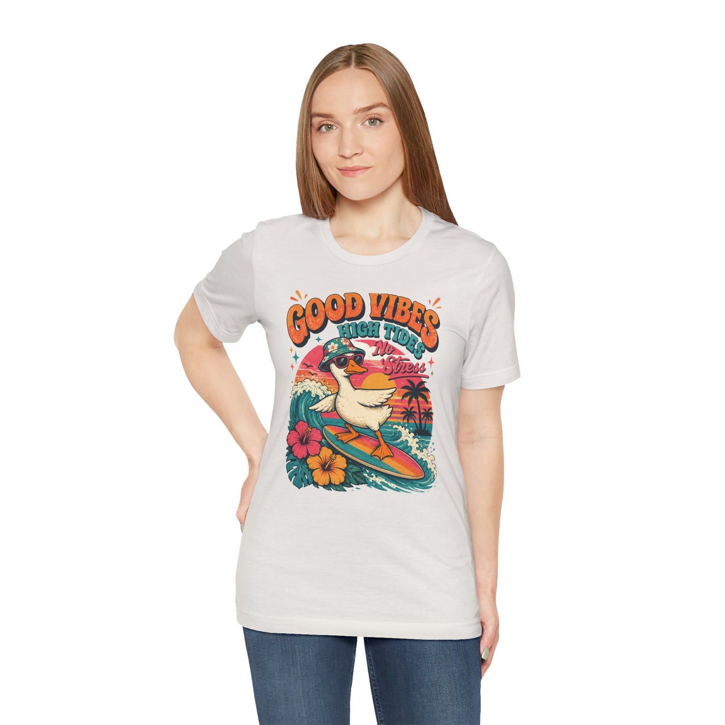 Good Vibes High Tides Goose Graphic Tee