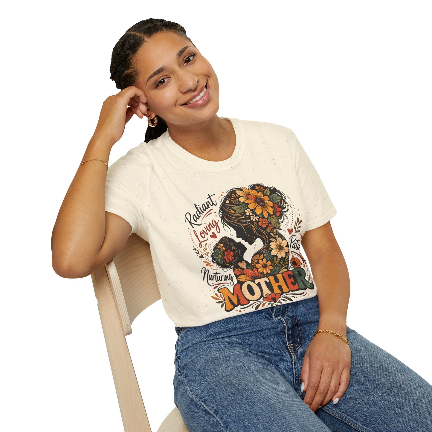 Mother Child Floral Vintage Graphic Tee