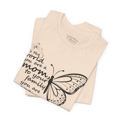 Mother Butterfly Script Graphic Tee