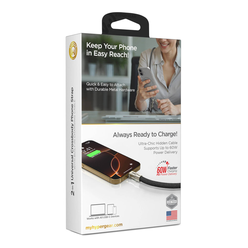 Charge & Go Crossbody Phone Strap