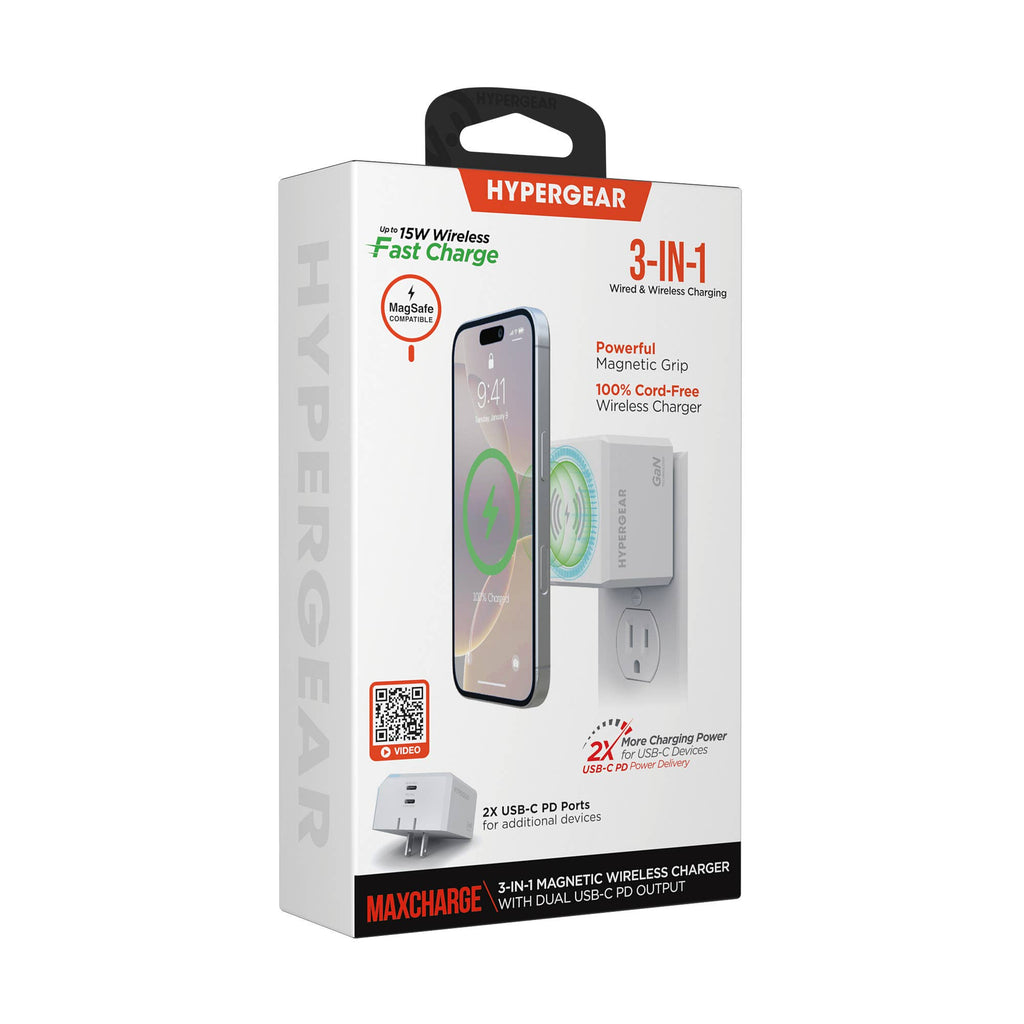 Power Up 3-in-1 Magnetic Wall Charger
