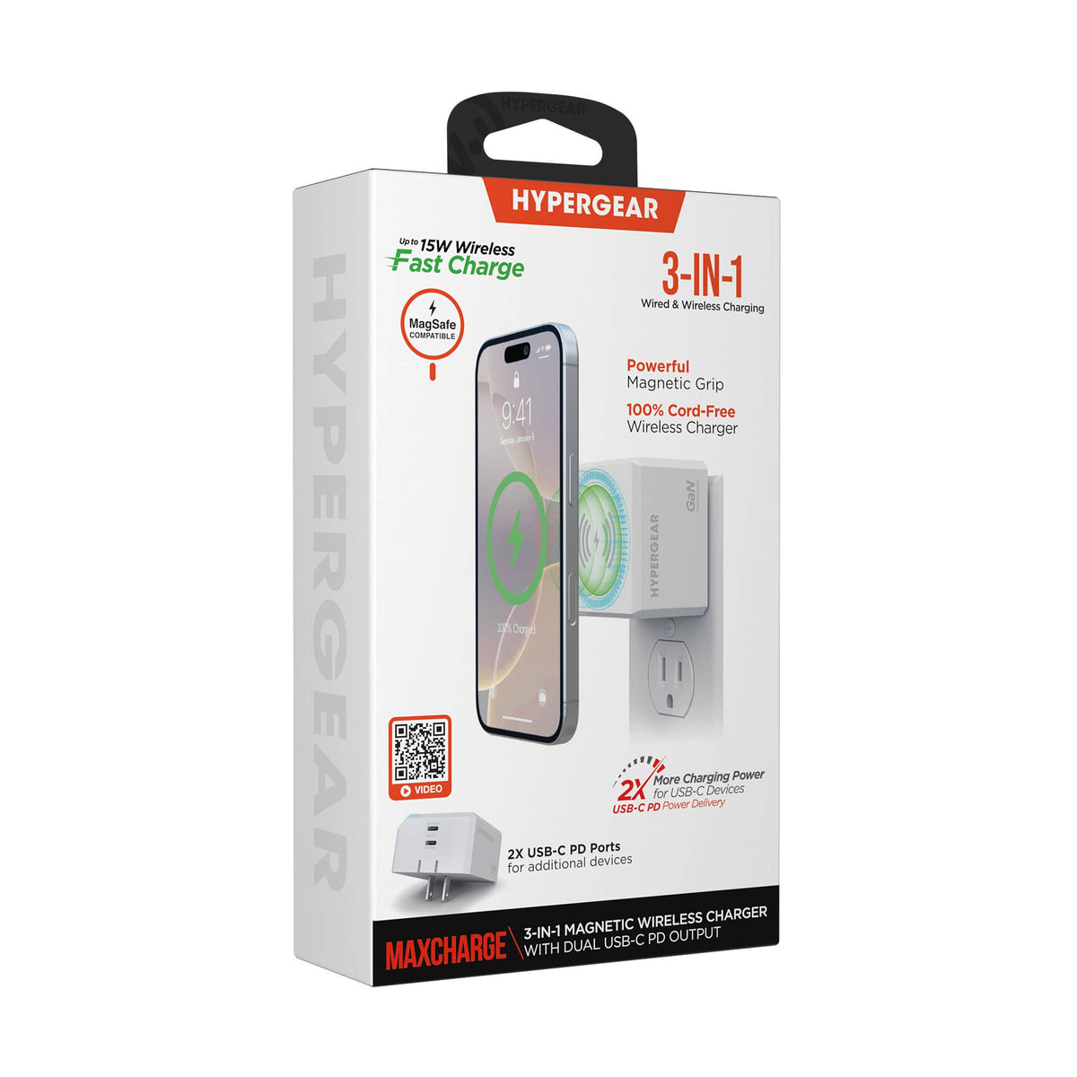 Power Up 3-in-1 Magnetic Wall Charger