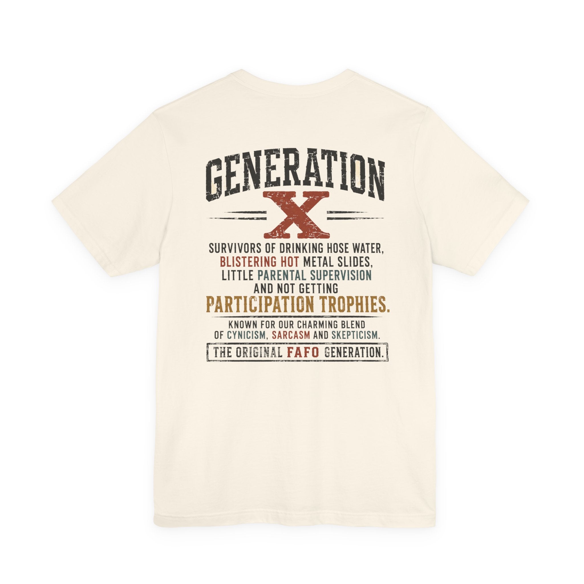 Generation X "We Don’t Care" Graphic Tee