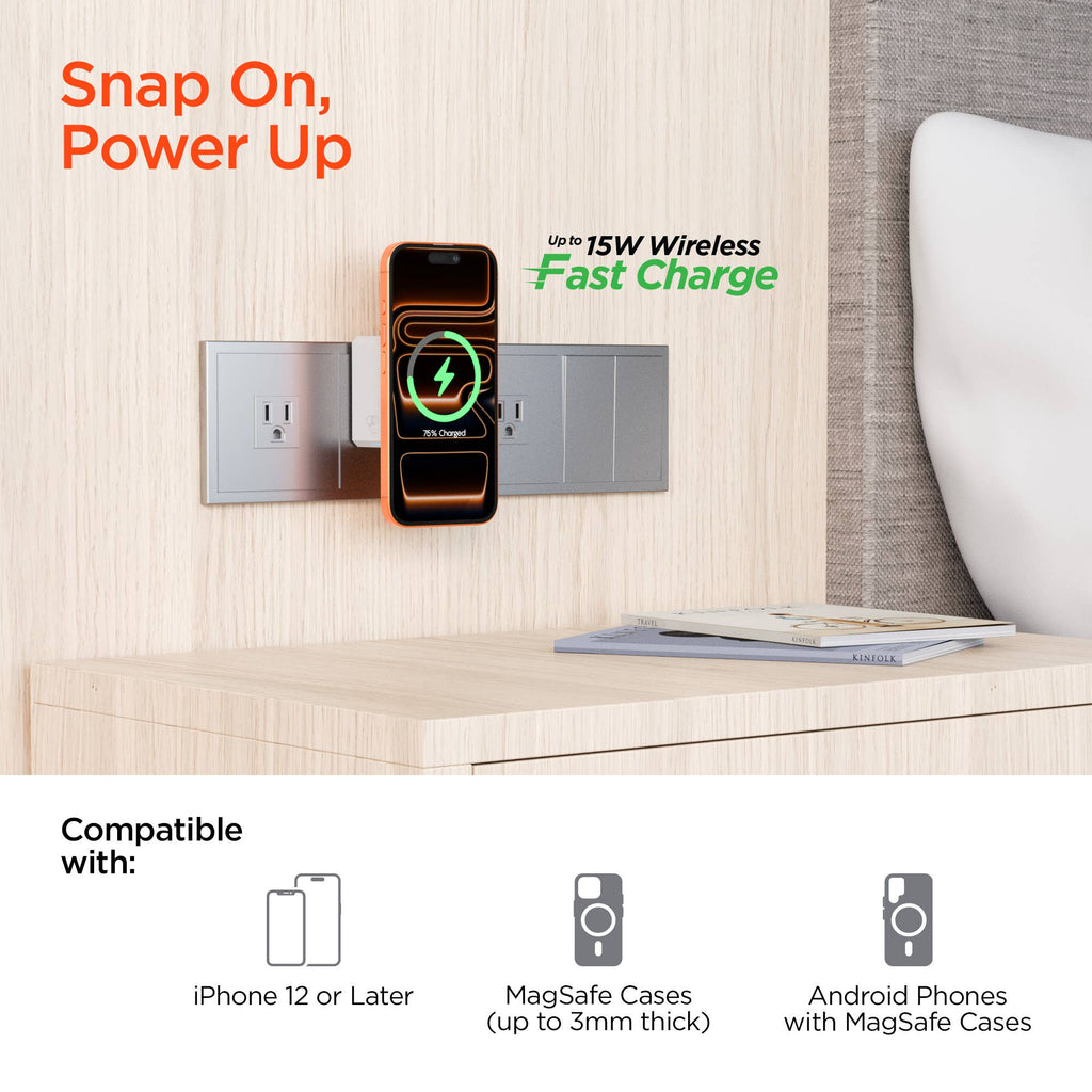 Power Up 3-in-1 Magnetic Wall Charger