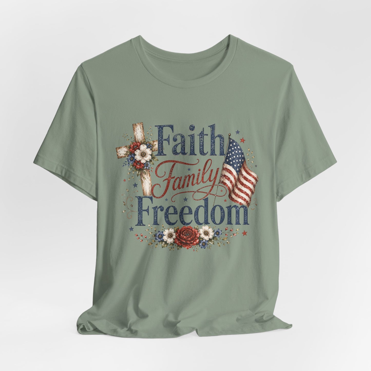 Faith Family Freedom Graphic Tee