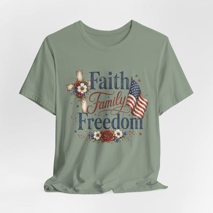 Faith Family Freedom Graphic Tee