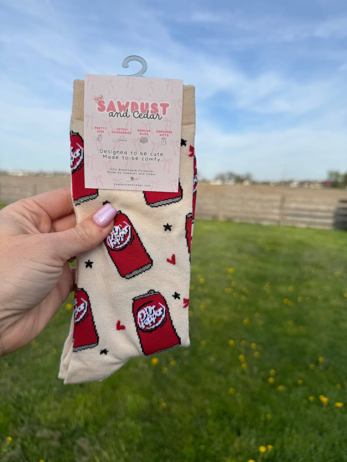 Dr Pepper Crew Socks