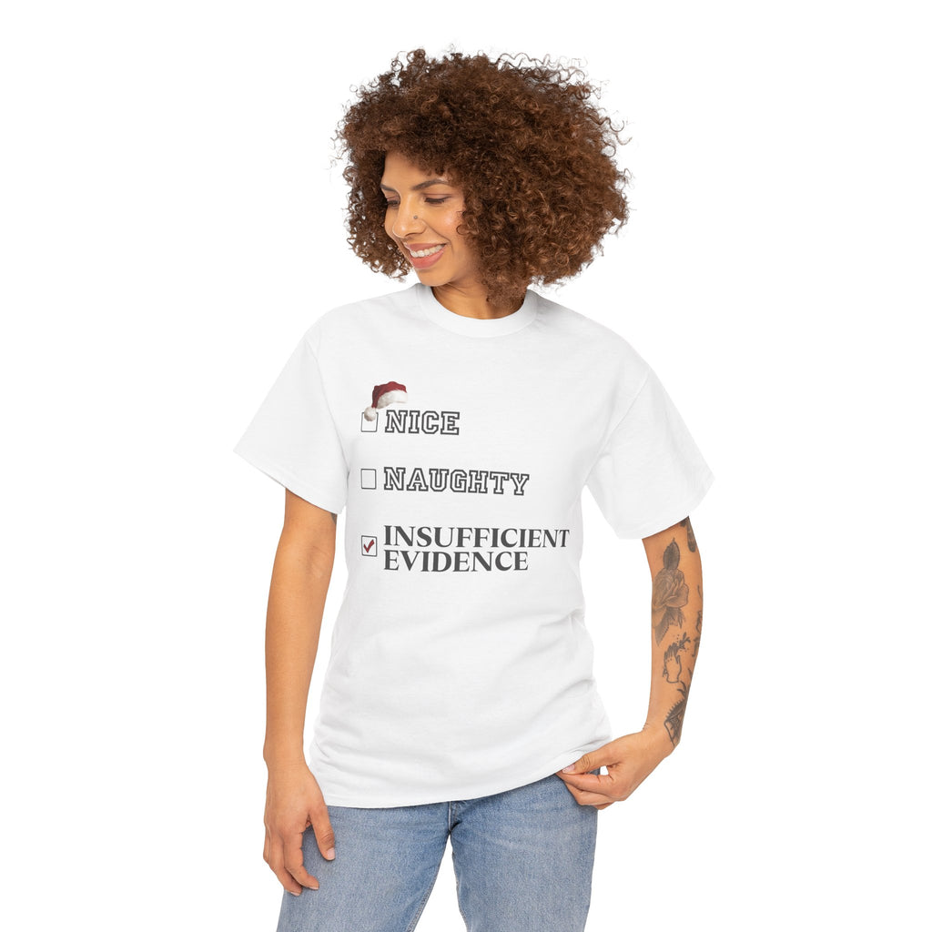 Insufficient Evidence Christmas Graphic Tee