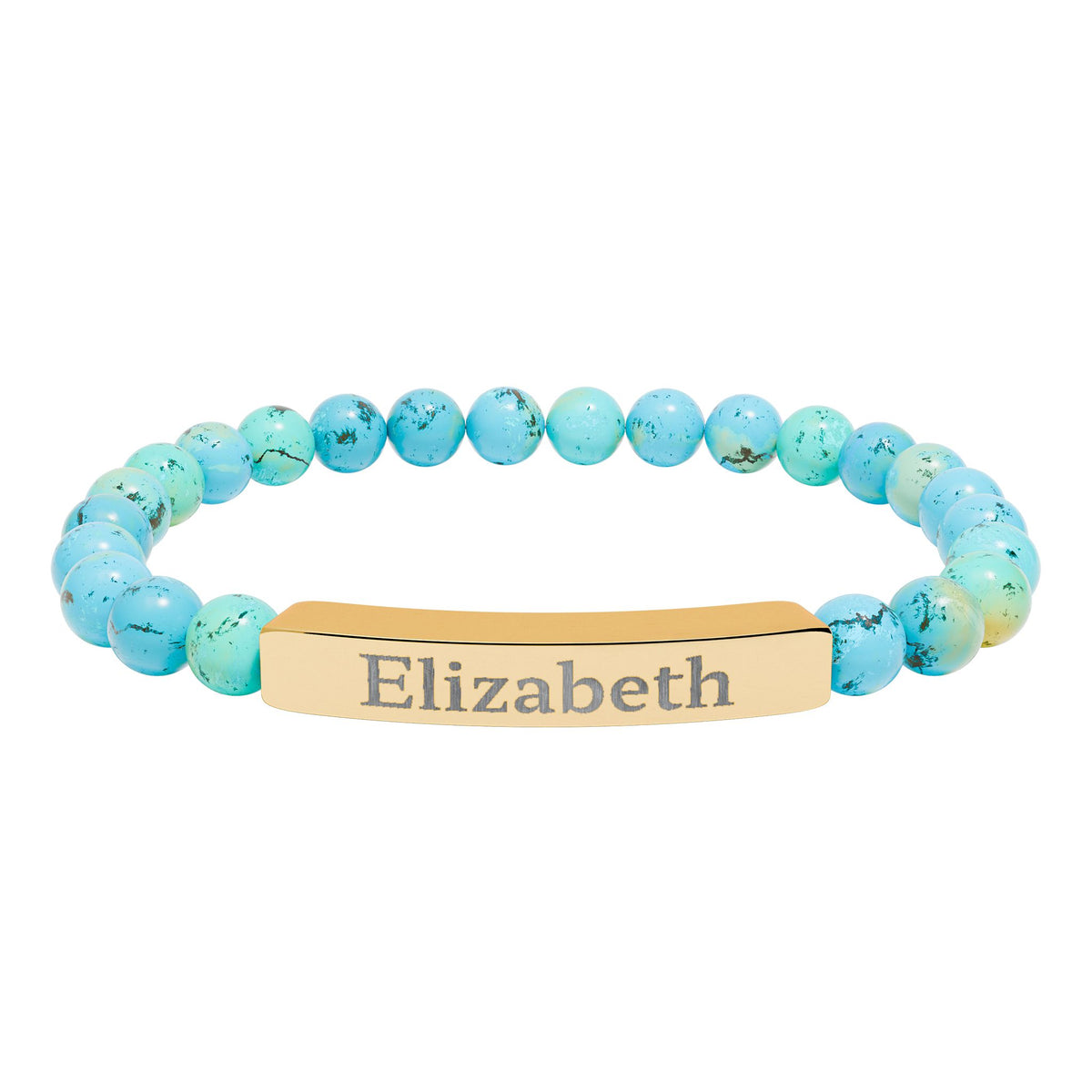 Make It Yours Engraved Stone Bracelet
