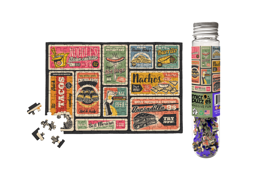 Cravings Retro Food Mini Puzzle