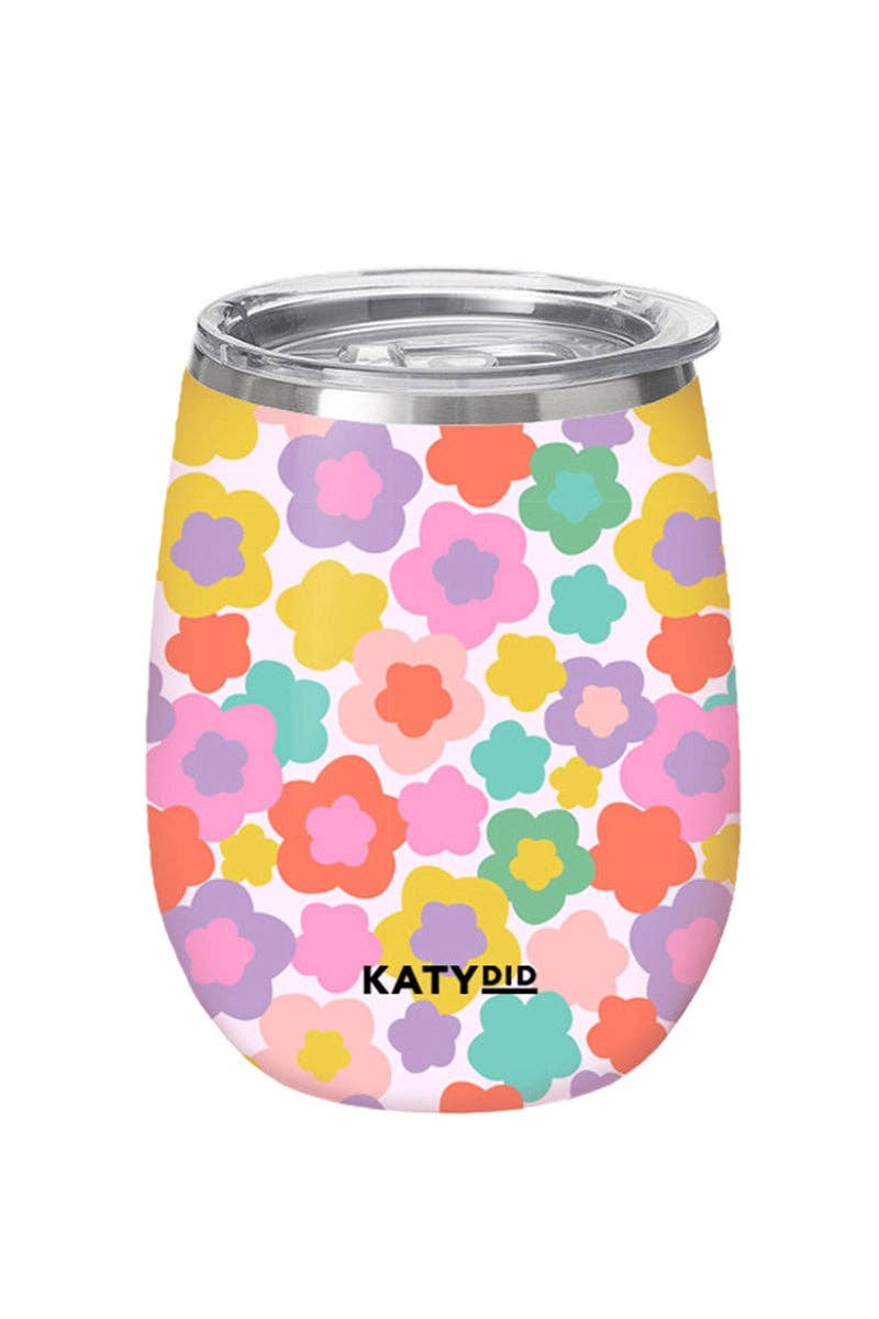Flower Power Wine Tumbler