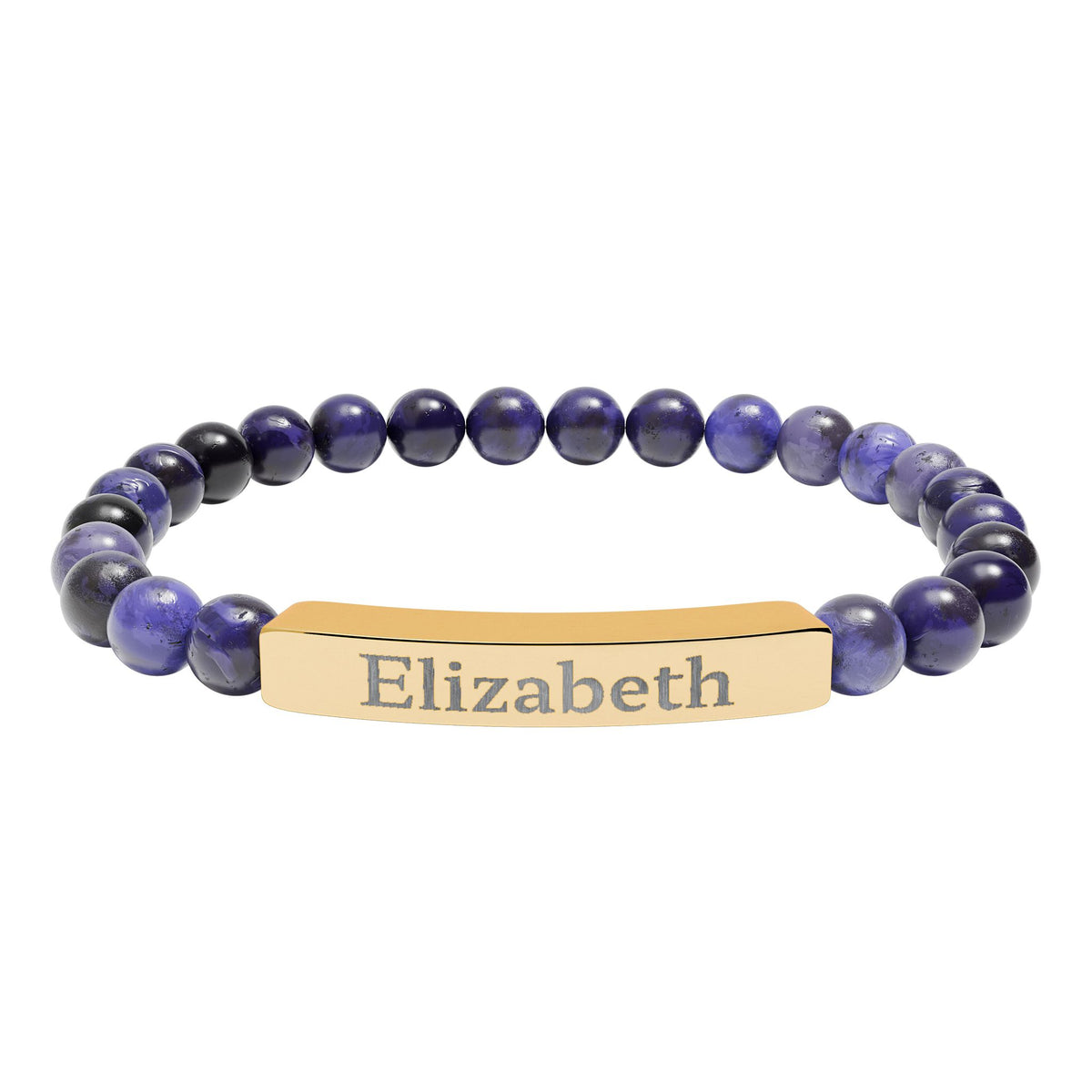 Make It Yours Engraved Stone Bracelet