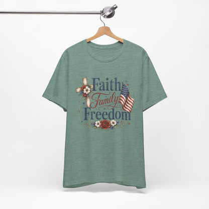 Faith Family Freedom Graphic Tee