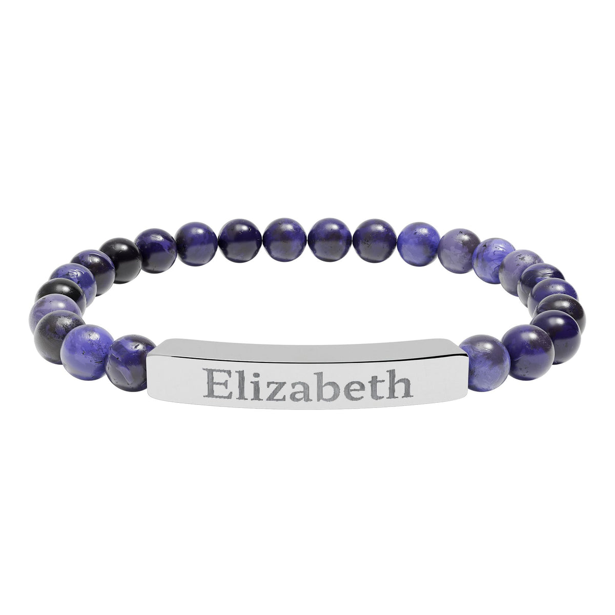Make It Yours Engraved Stone Bracelet