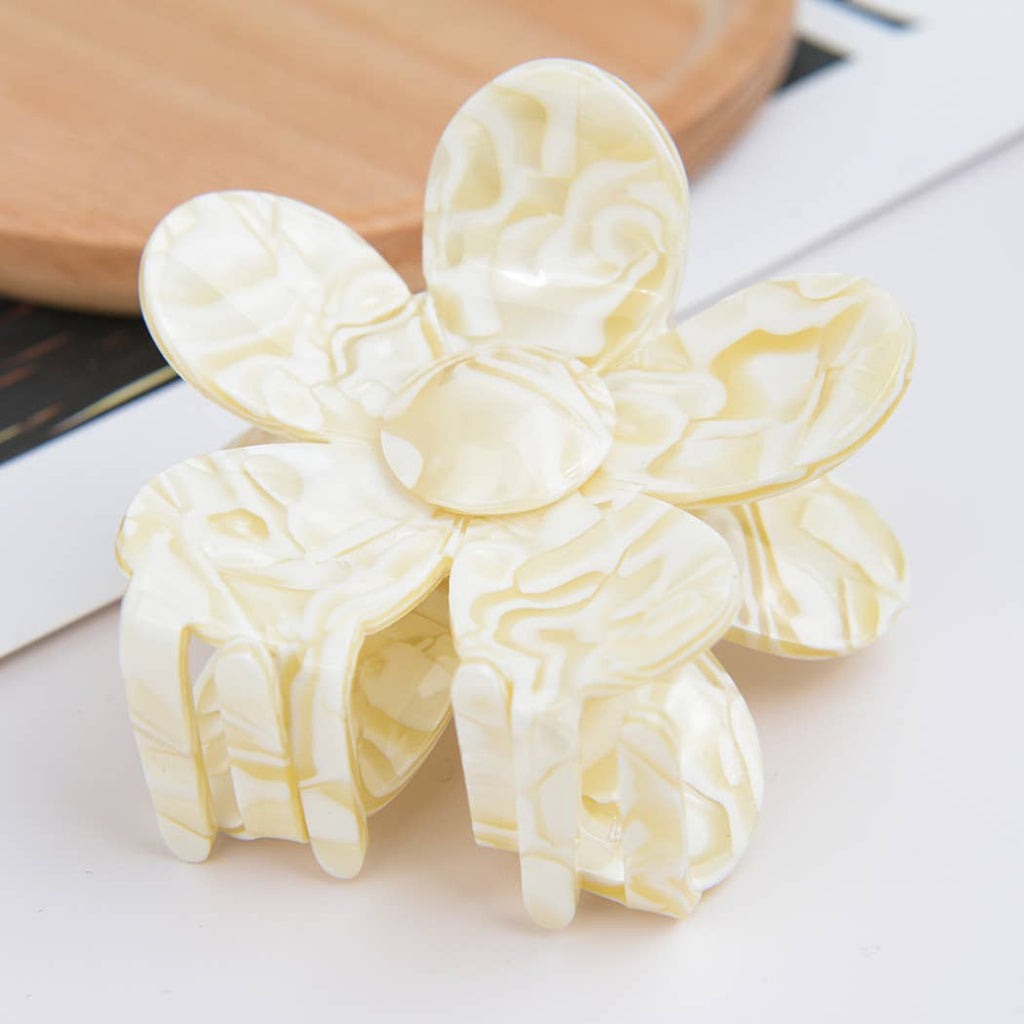Buttercream Bloom Claw Clip