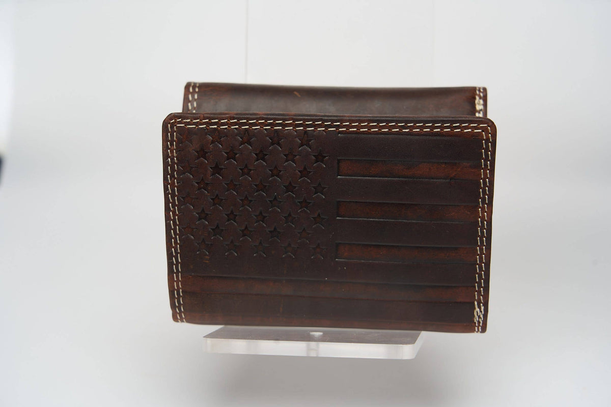 Stars & Stripes RFID Leather Wallet