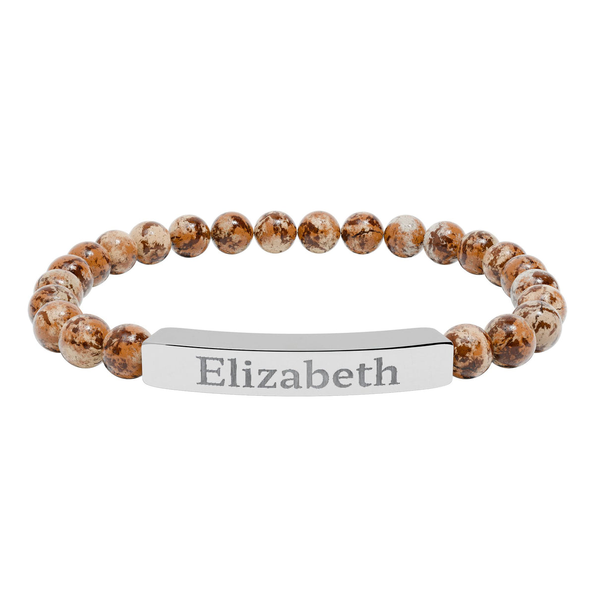 Make It Yours Engraved Stone Bracelet