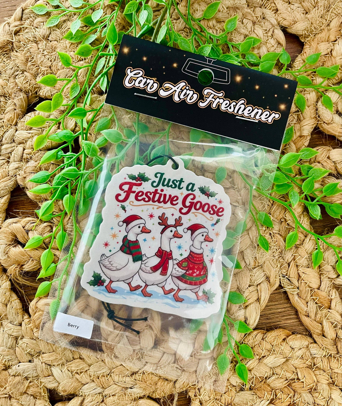 Just a Festive Goose Car Air Freshener