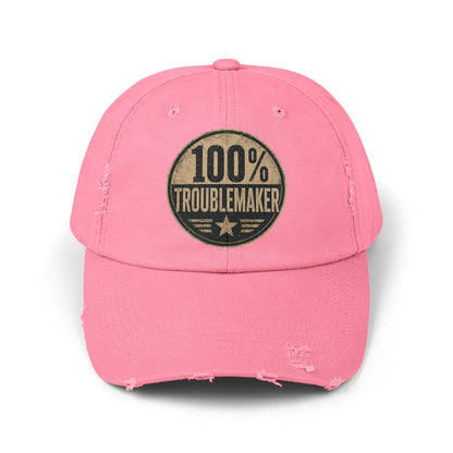 100% Troublemaker Distressed Cap