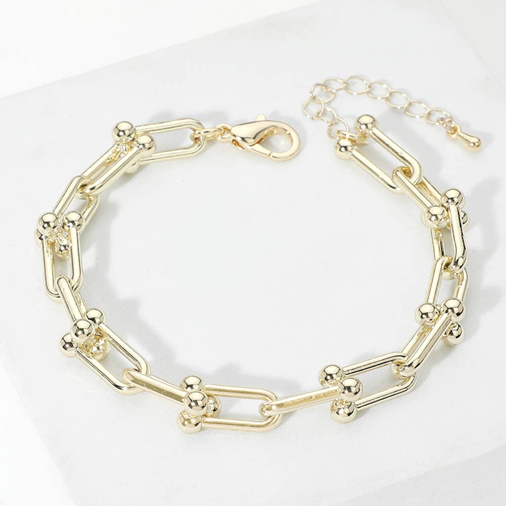 Golden Connection Link Bracelet