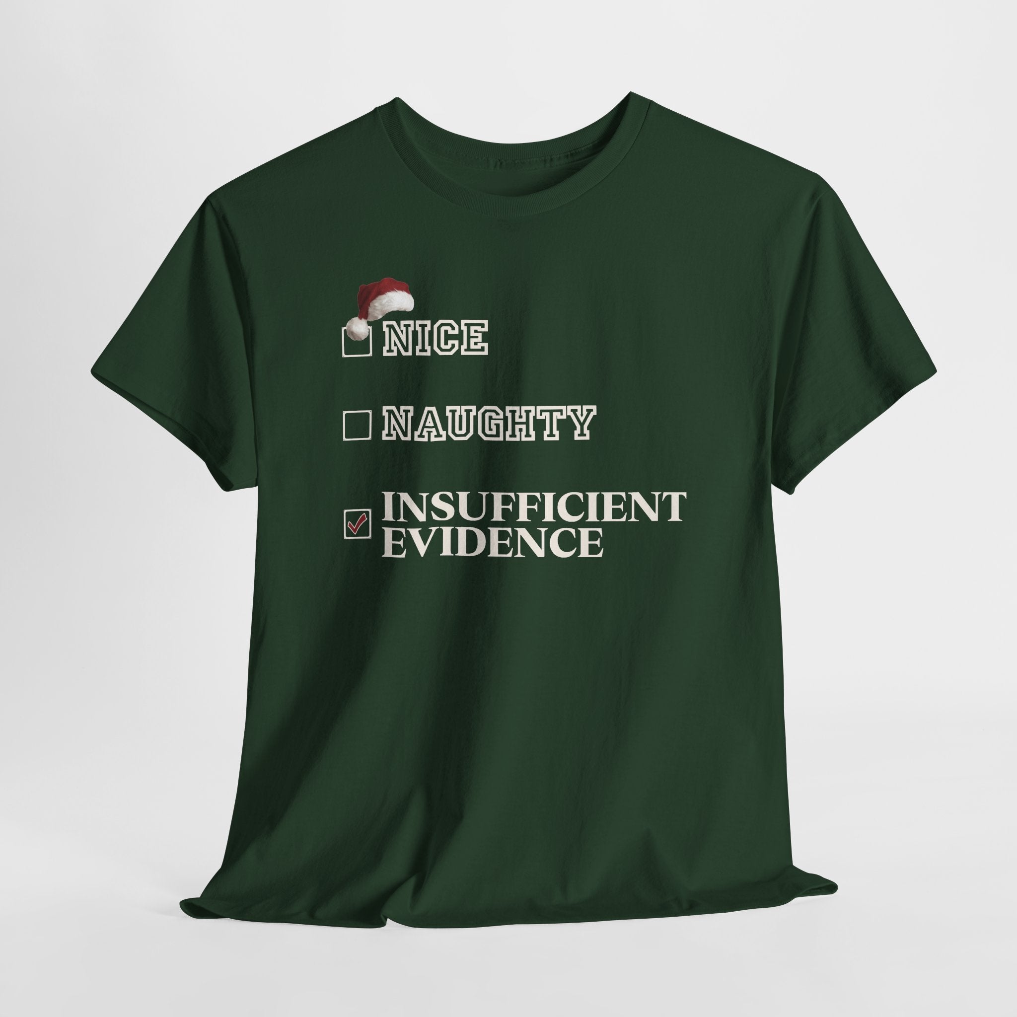 Insufficient Evidence Christmas Graphic Tee