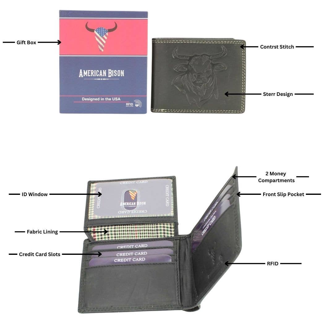 Open Range RFID Leather Wallet