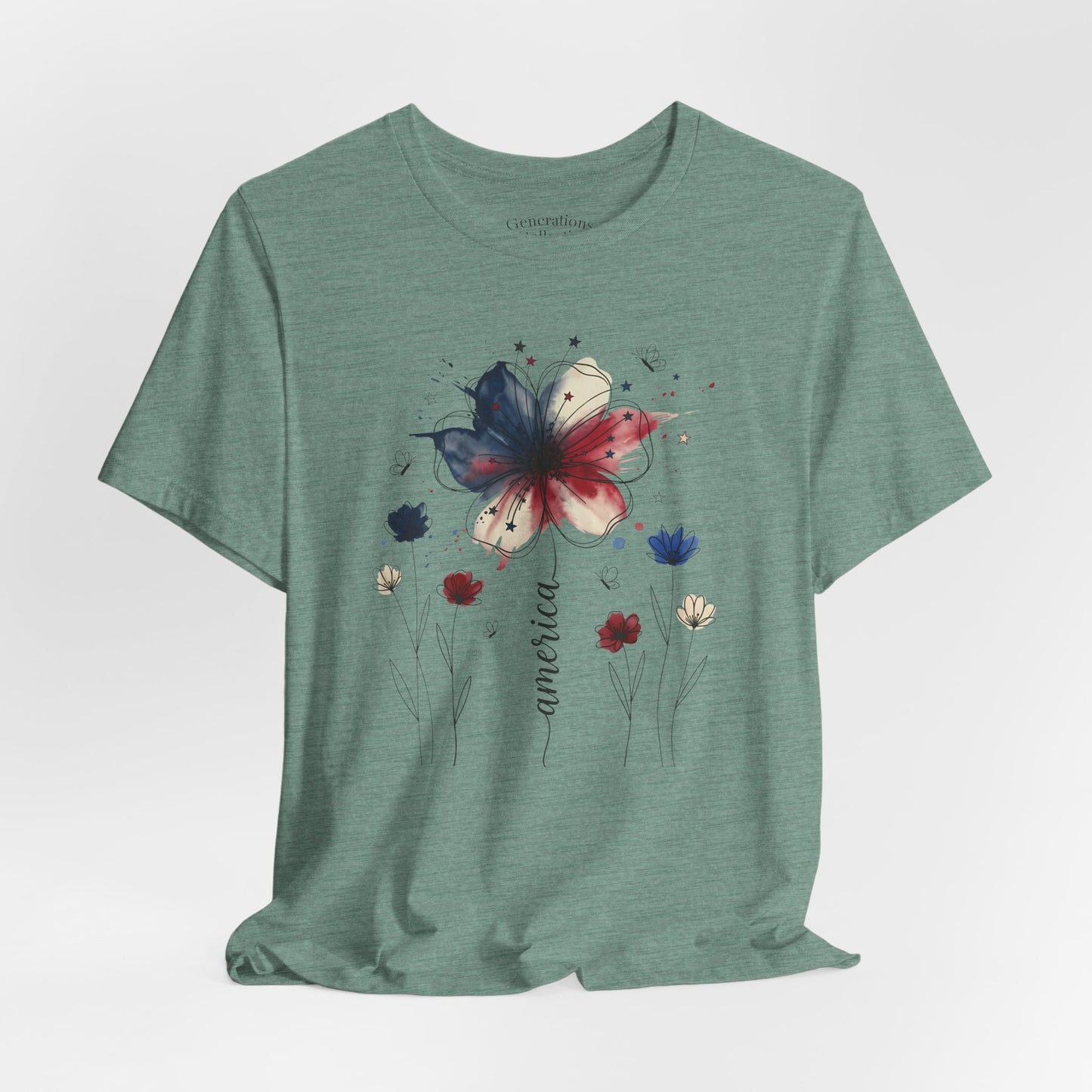 America Bloom Graphic Tee
