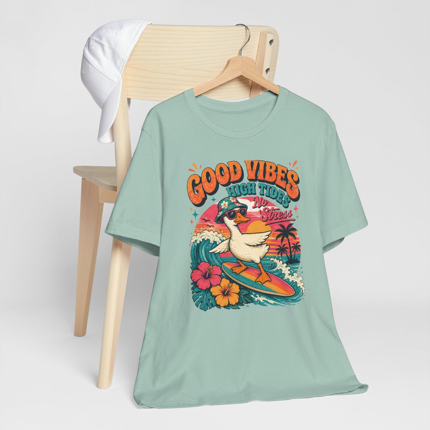Good Vibes High Tides Goose Graphic Tee