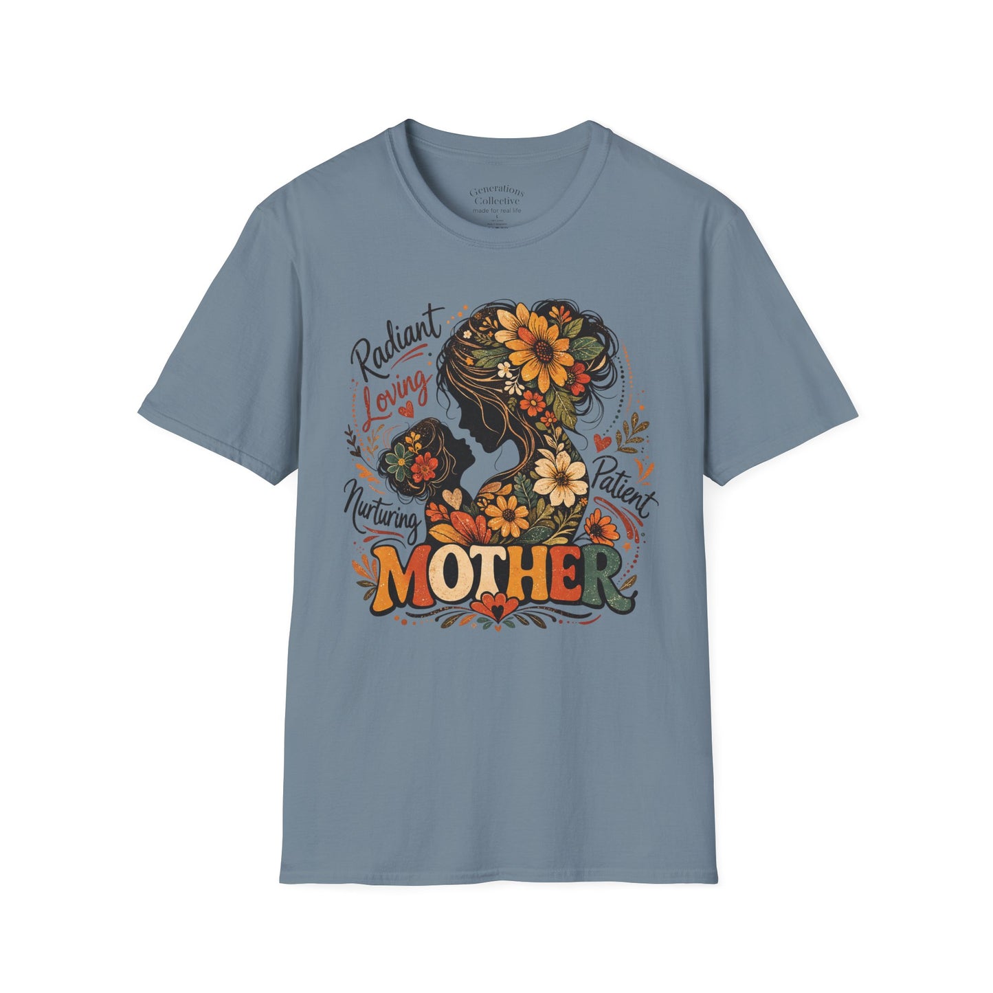 Mother Child Floral Vintage Graphic Tee