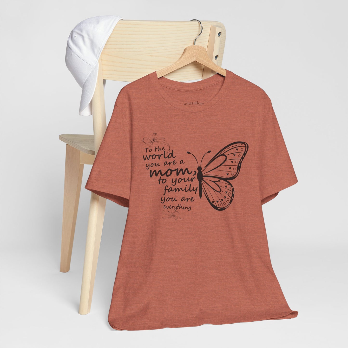 Mother Butterfly Script Graphic Tee