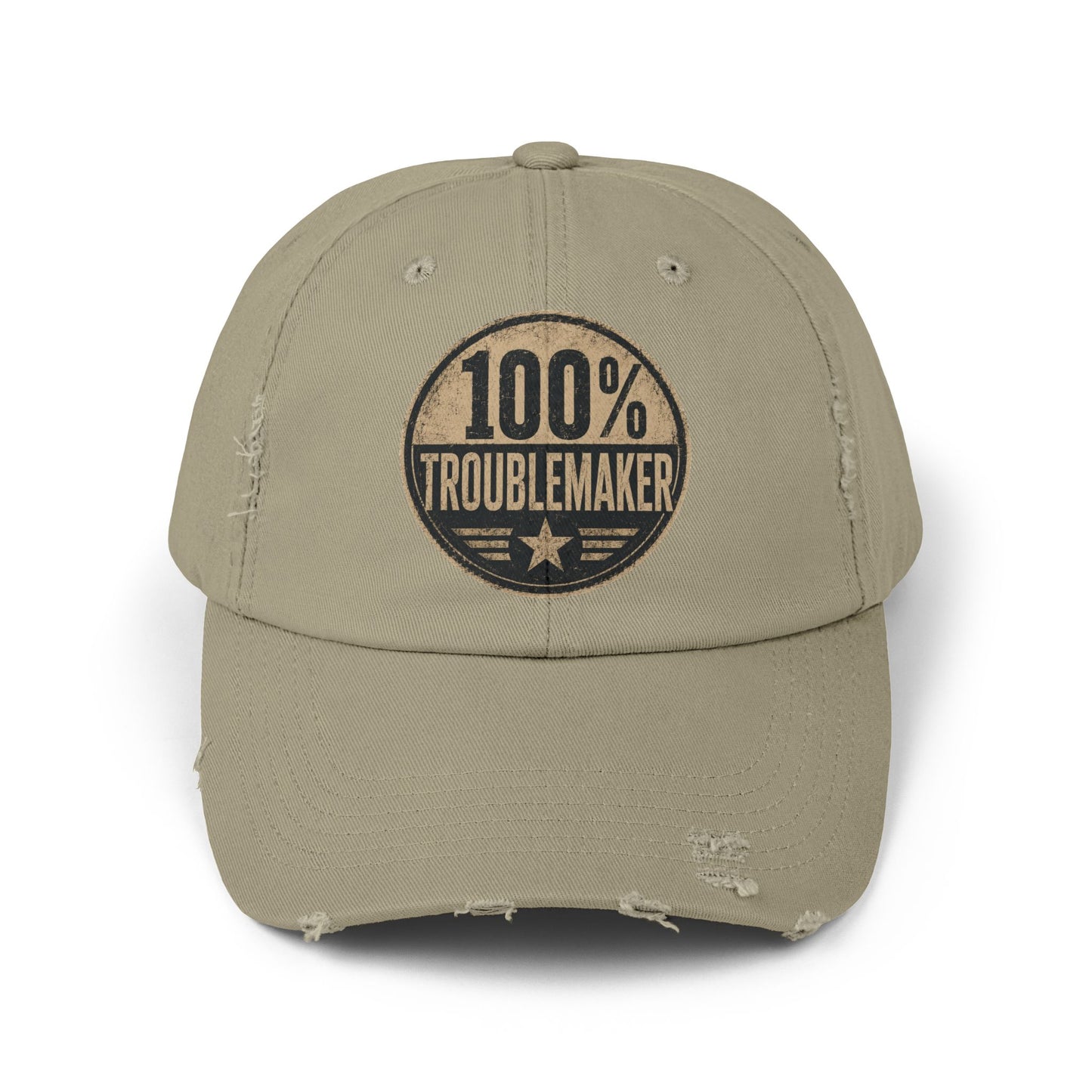 100% Troublemaker Distressed Cap