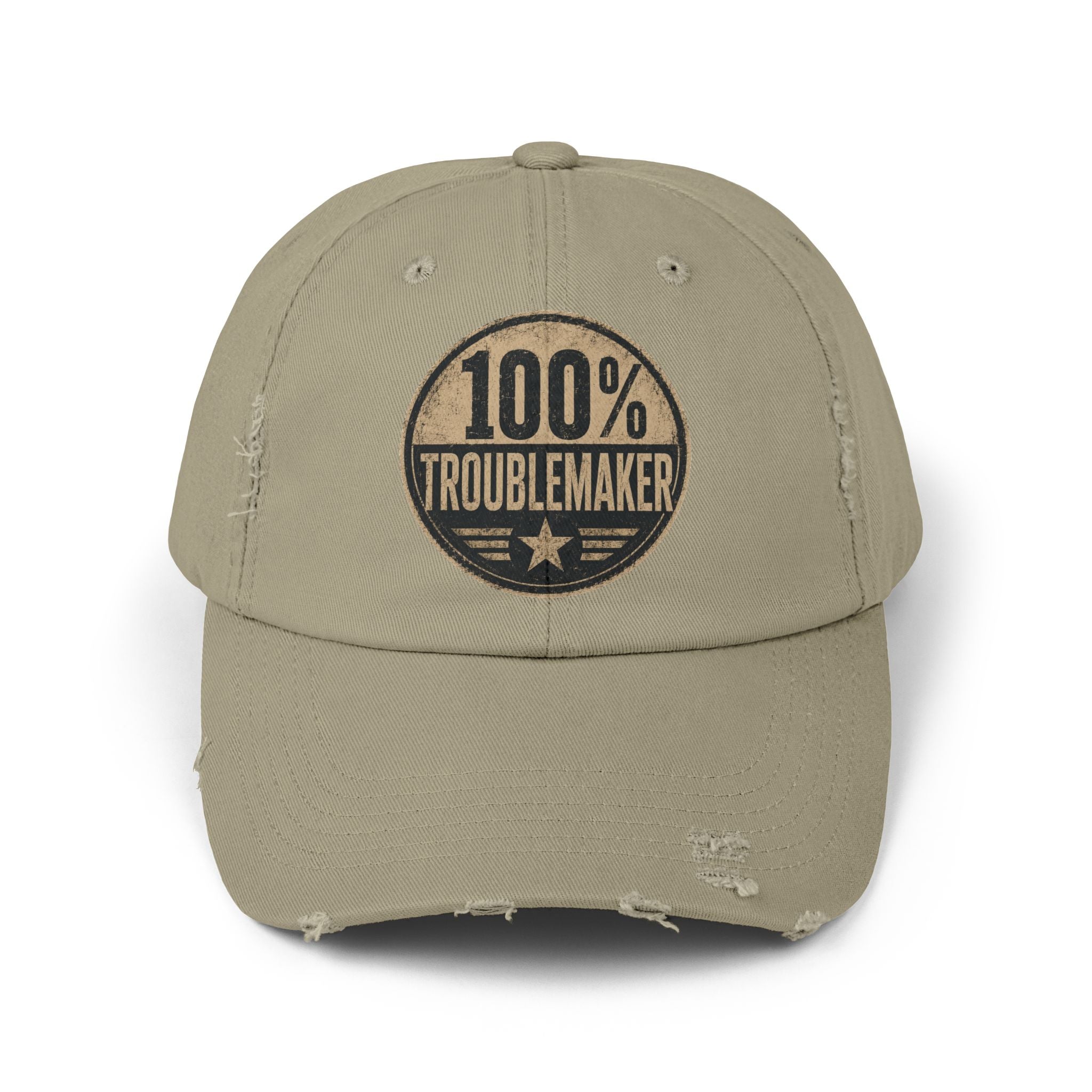100% Troublemaker Distressed Cap