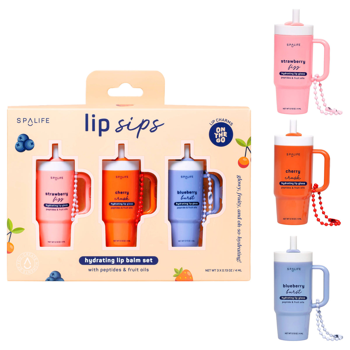 Lip Sips Hydrating Lip Balm Trio