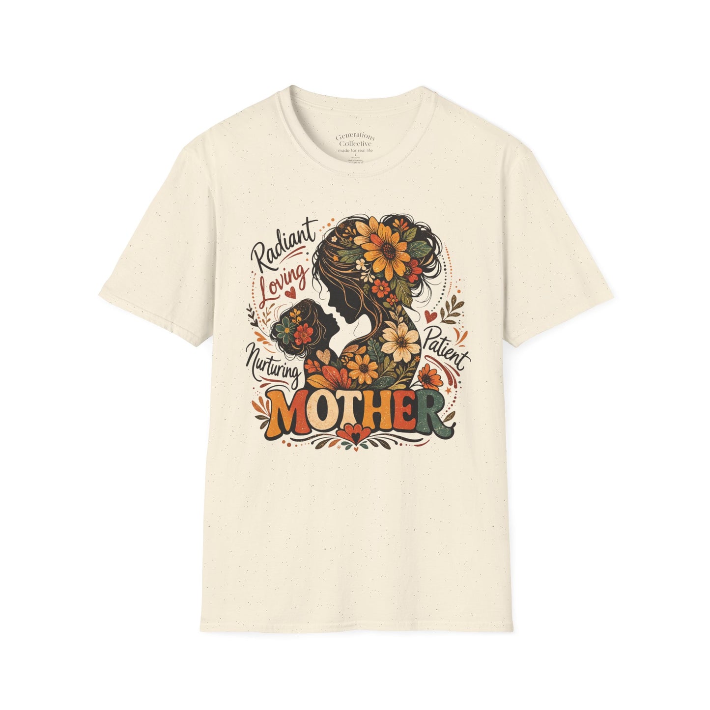 Mother Child Floral Vintage Graphic Tee