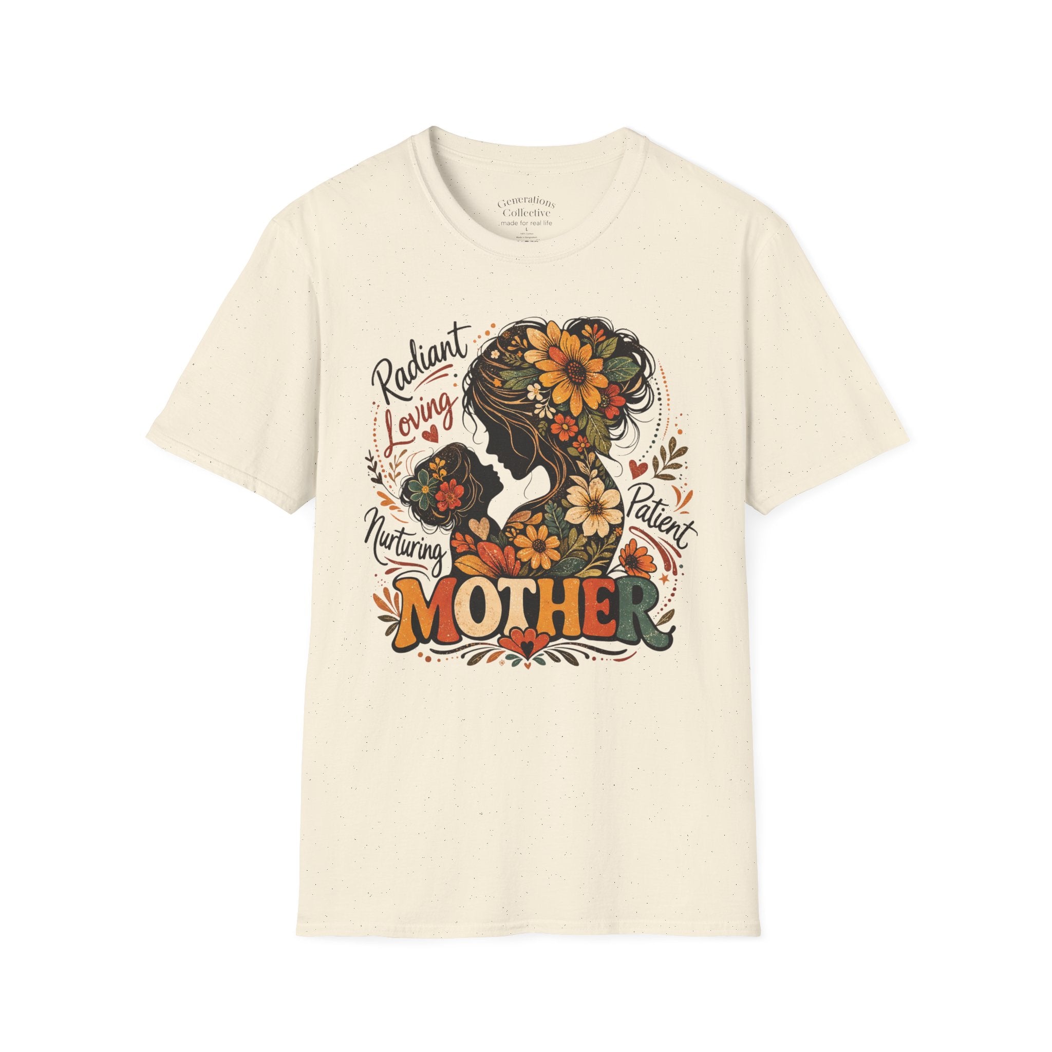 Mother Child Floral Vintage Graphic Tee