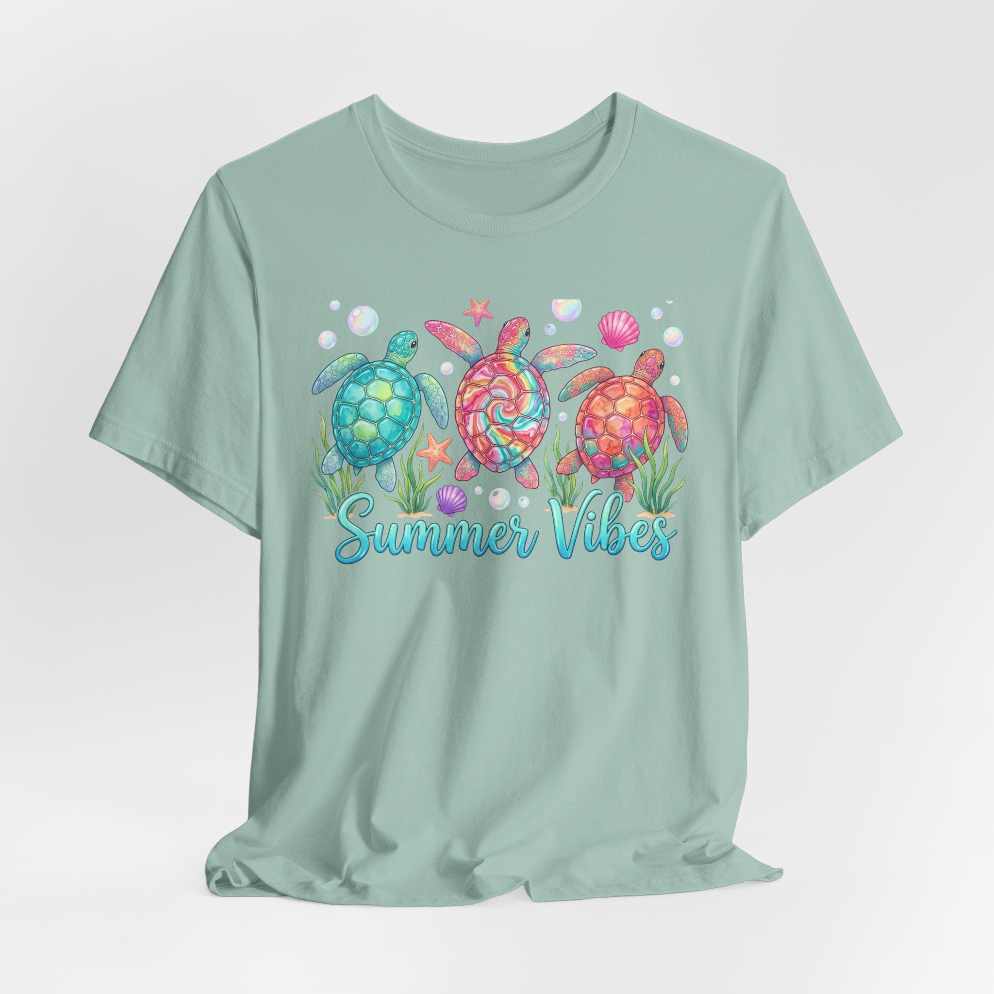 Summer Vibes Turtle Graphic Tee