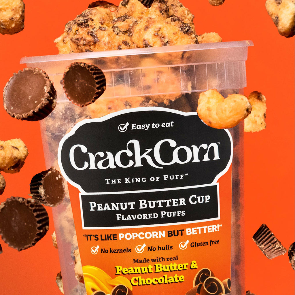 Crack Corn Peanut Butter Cup Puffy Pop