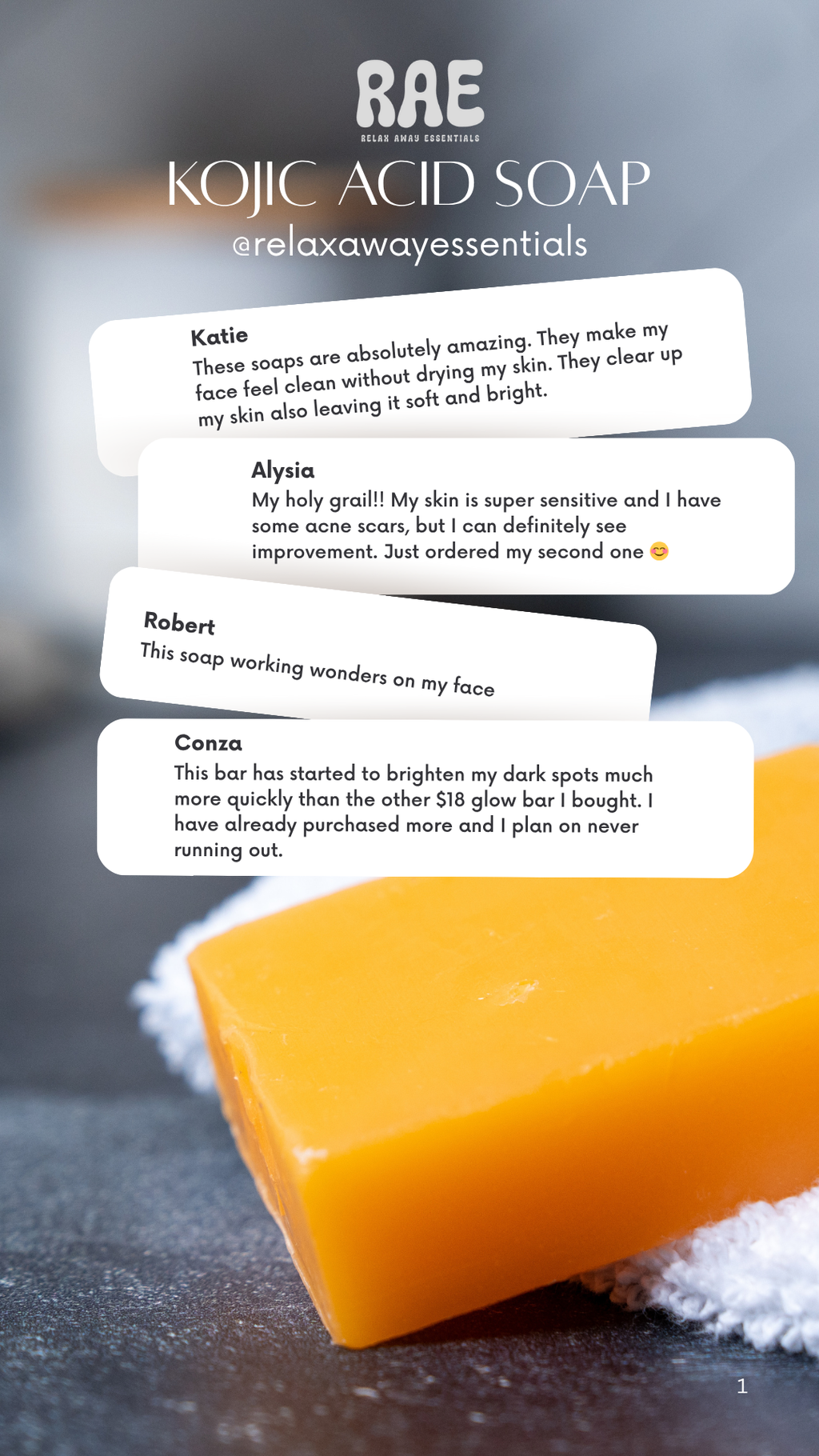 Kojic Acid Brightening Bar