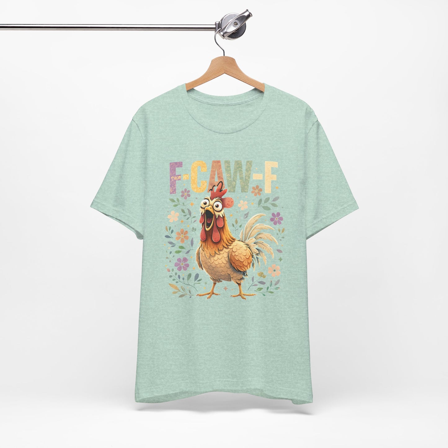 Rooster Floral F-CAW-F Graphic Tee