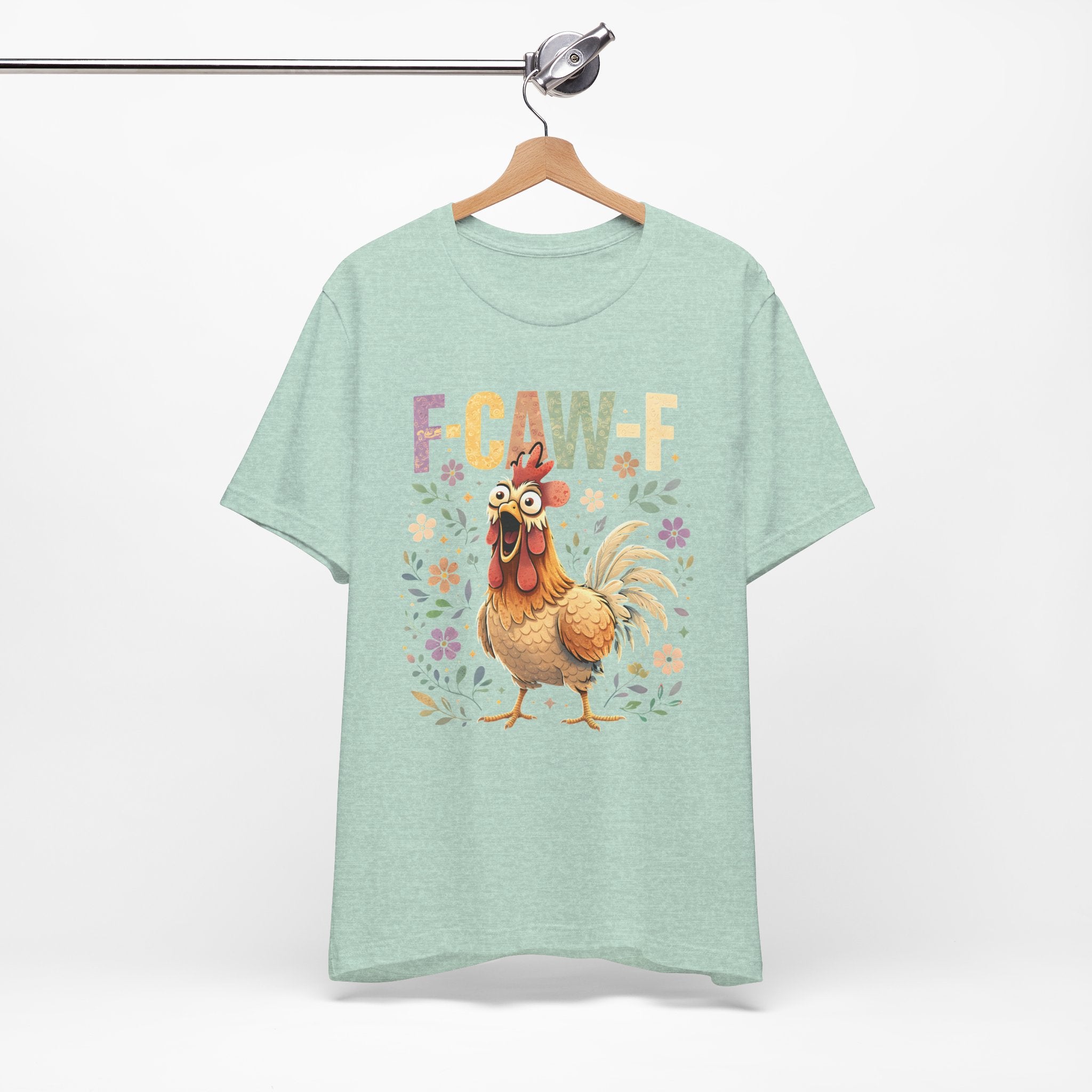Rooster Floral F-CAW-F Graphic Tee