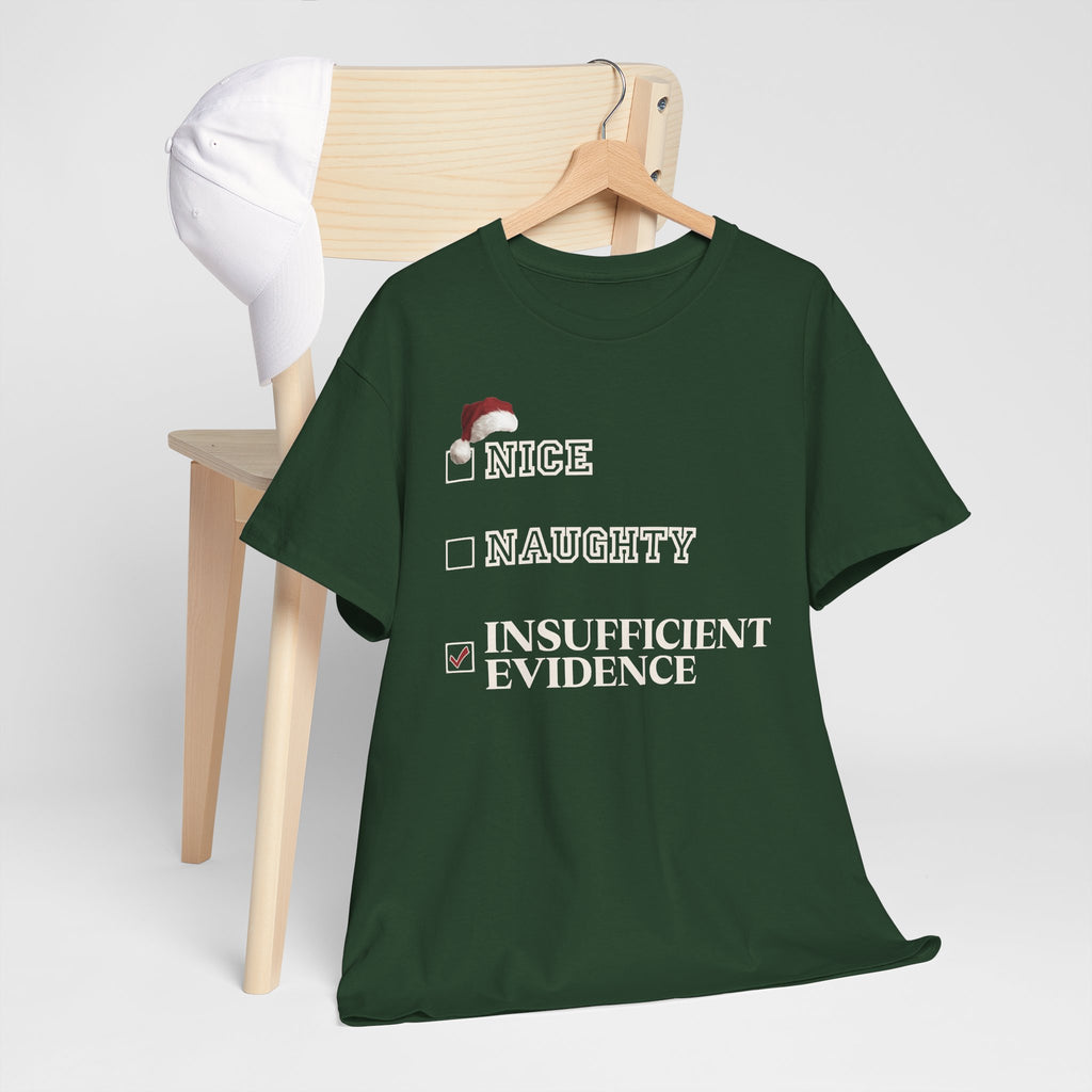 Insufficient Evidence Christmas Graphic Tee