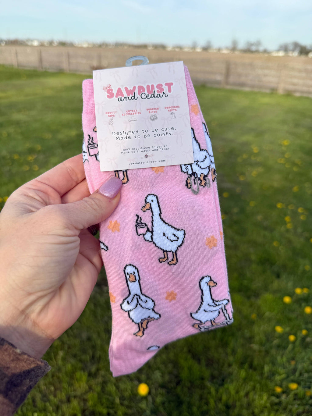 Silly Goose Crew Socks