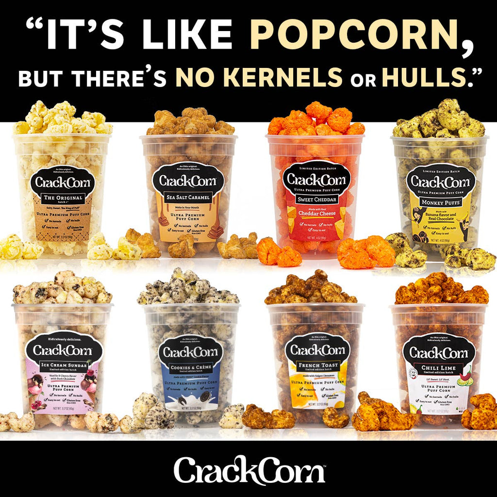 Crack Corn Sea Salt Caramel Puffy Pop